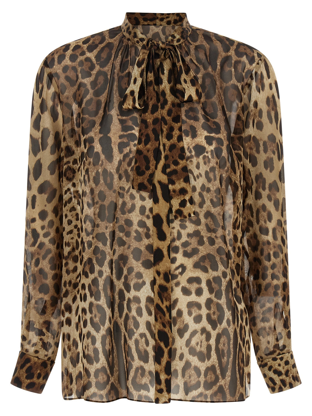Dolce &amp; Gabbana Brown Silk Blouse