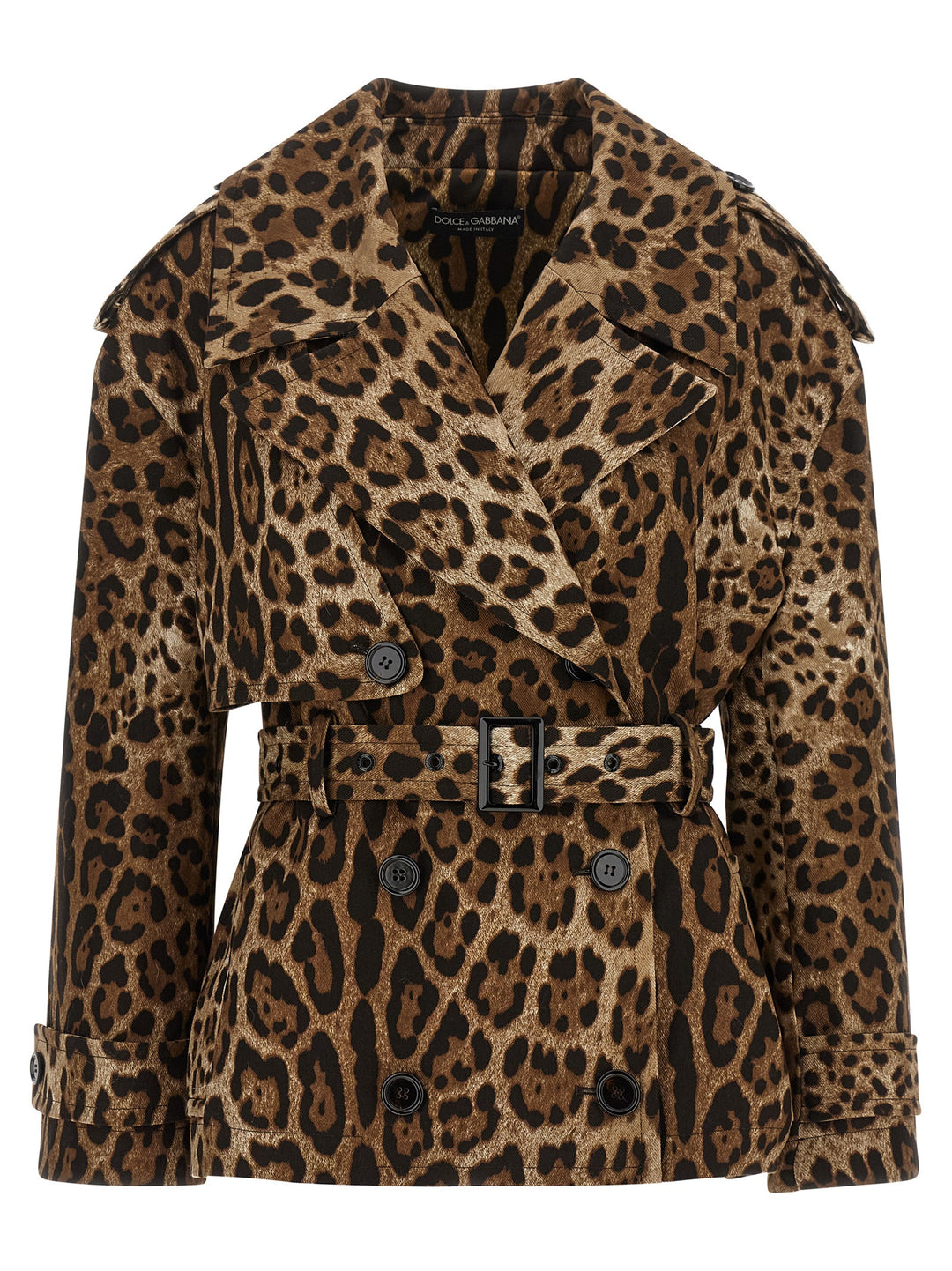Dolce &amp; Gabbana Brown Cotton Coat