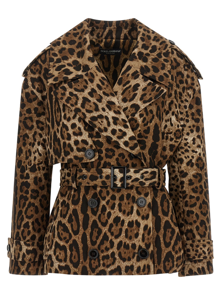 Dolce &amp; Gabbana Brown Cotton Coat