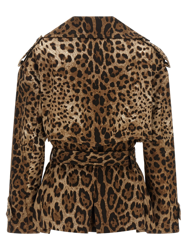 Dolce &amp; Gabbana Brown Cotton Coat