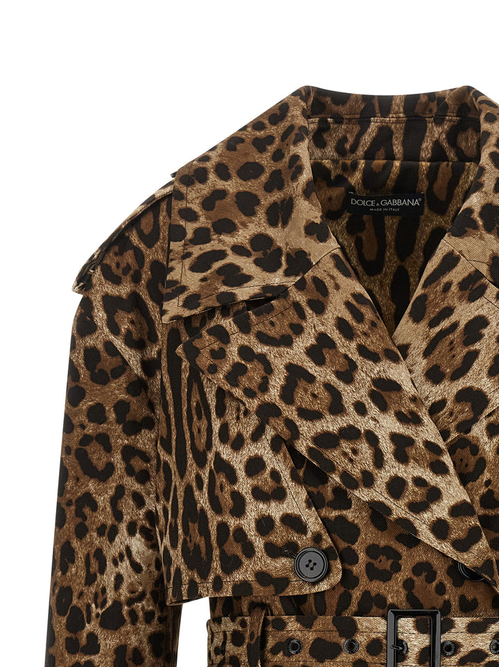Dolce &amp; Gabbana Brown Cotton Coat
