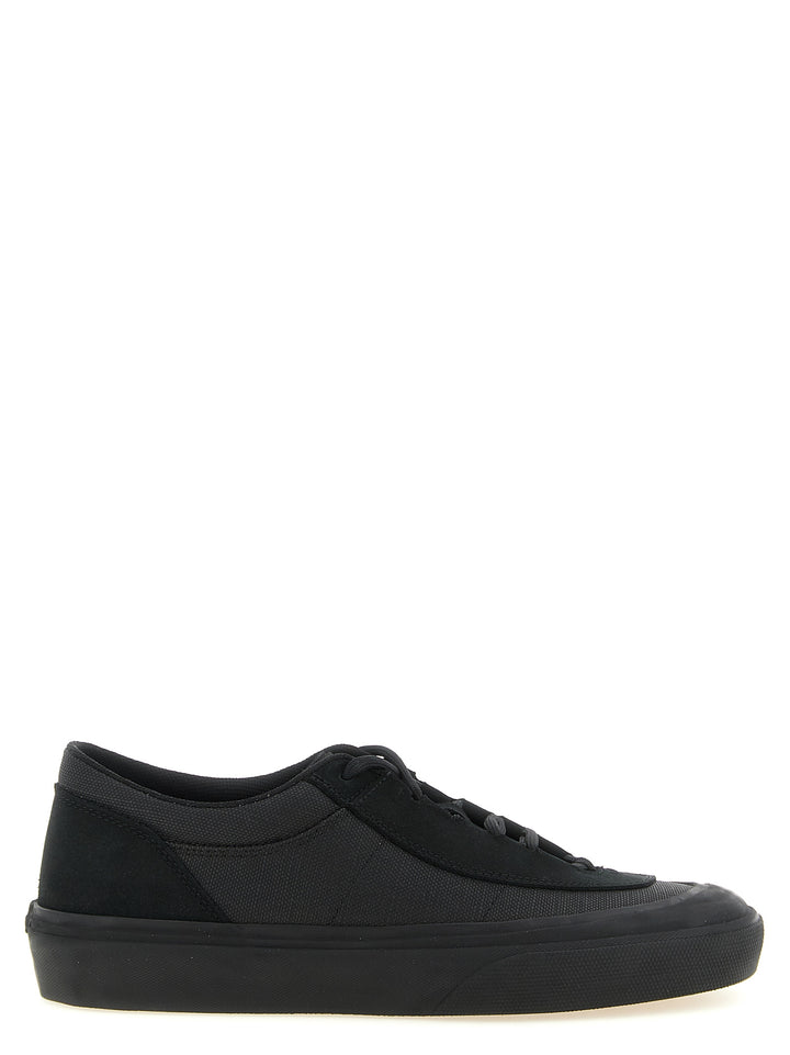 Stone Island Black Cotton Low Top Sneakers