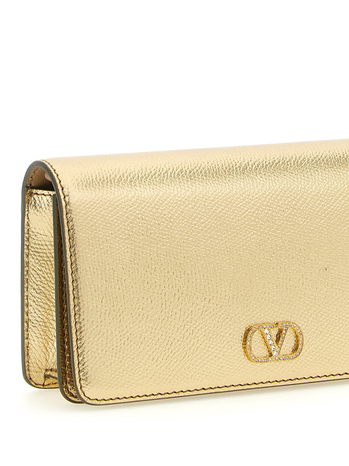 Valentino Garavani Gold Calfskin Crossbody Bag