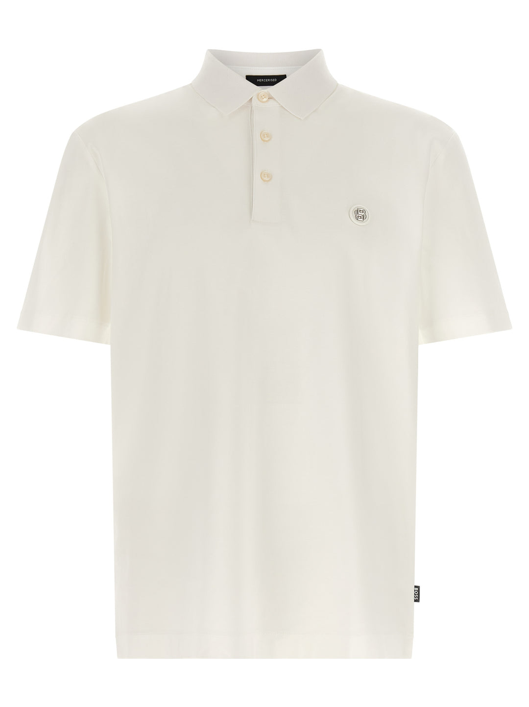 Hugo Boss White Cotton Polo Shirt