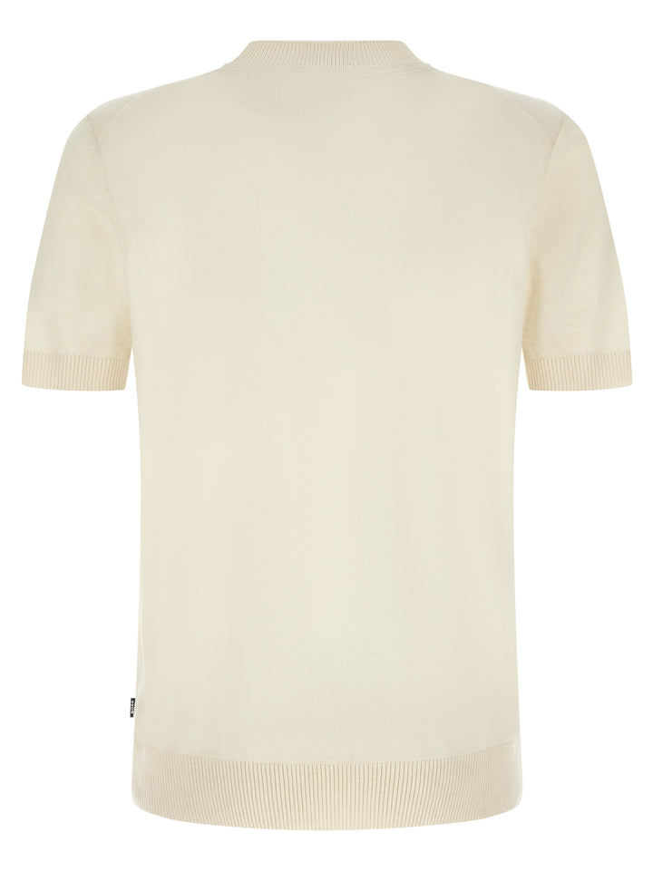 Hugo Boss White Virgin Wool T-Shirt