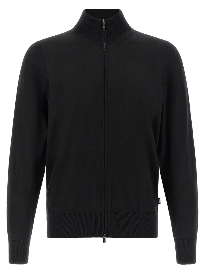 Hugo Boss Black Virgin Wool Cardigan