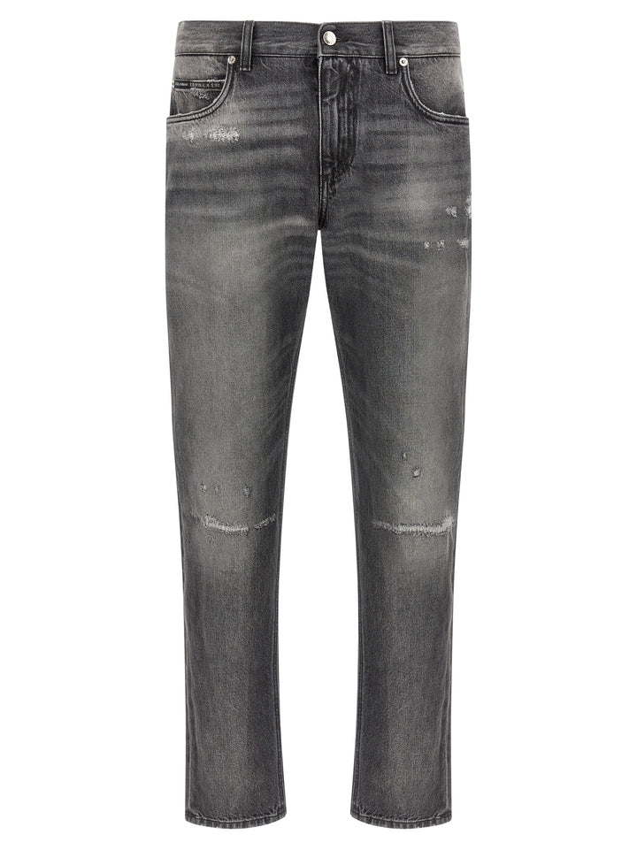 Dolce &amp; Gabbana Gray Cotton Jeans Denim