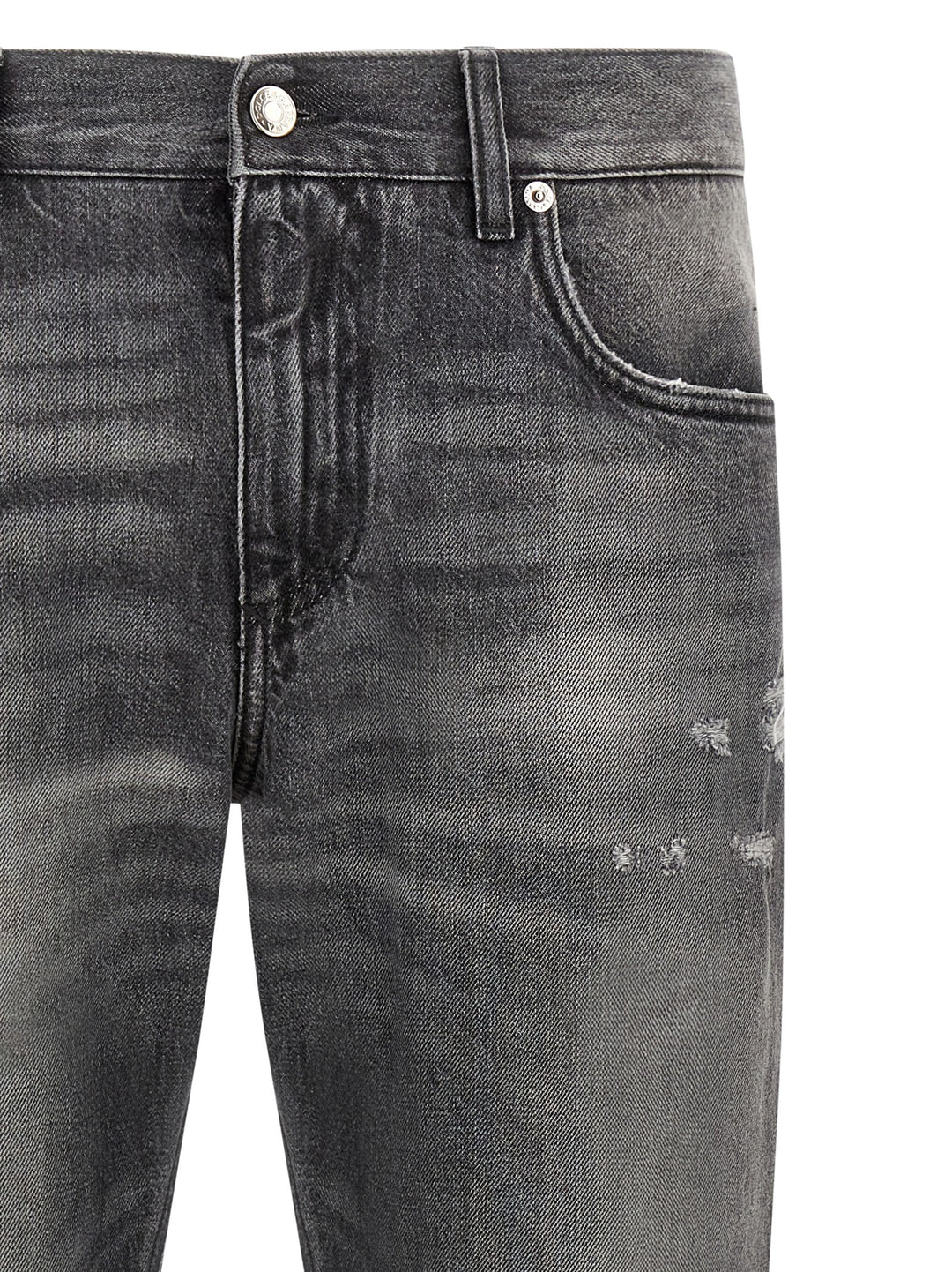Dolce &amp; Gabbana Gray Cotton Jeans Denim