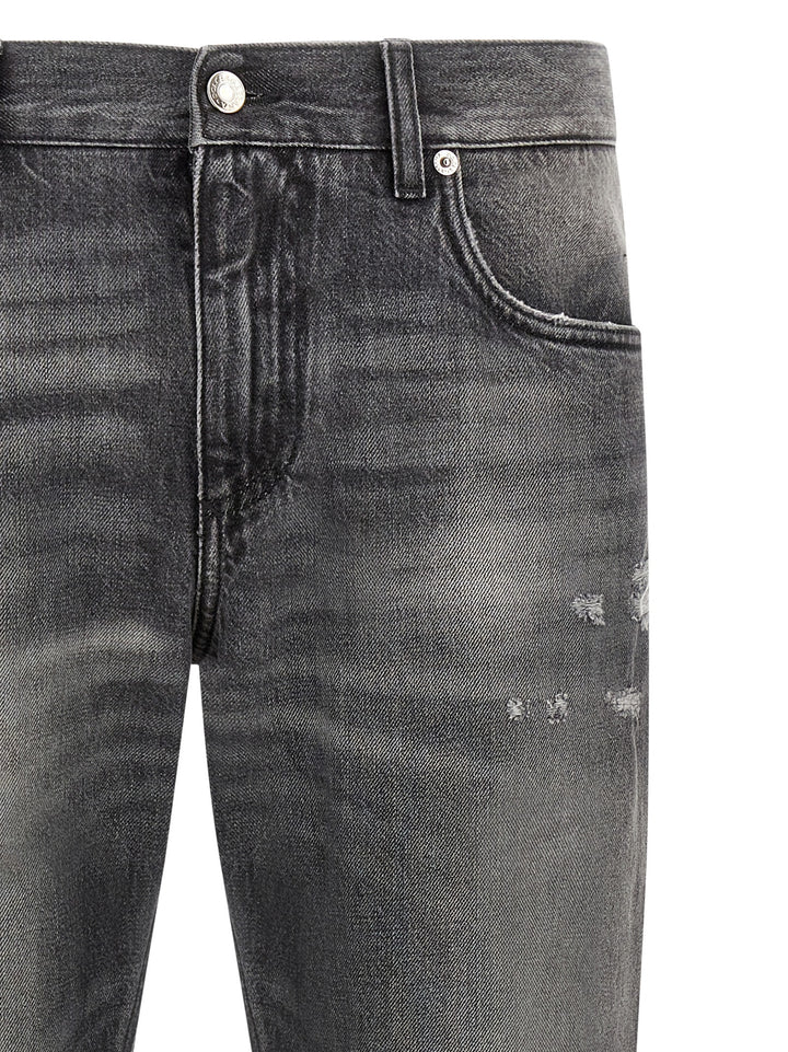 Dolce &amp; Gabbana Gray Cotton Jeans Denim