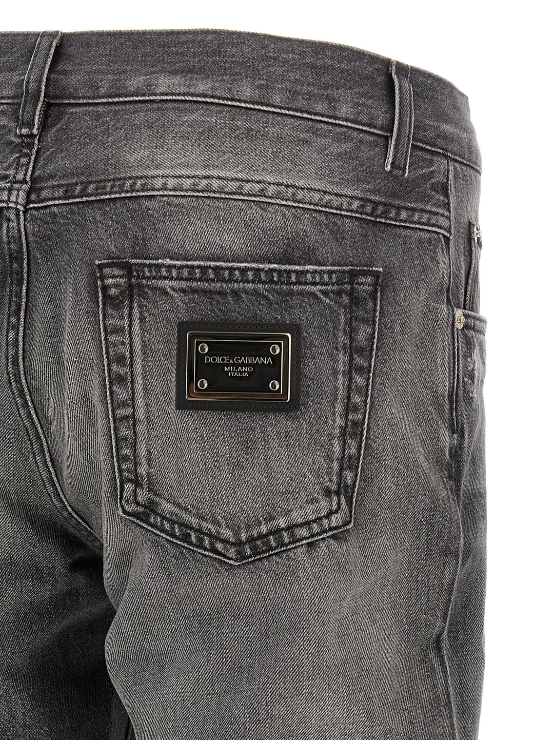 Dolce &amp; Gabbana Gray Cotton Jeans Denim