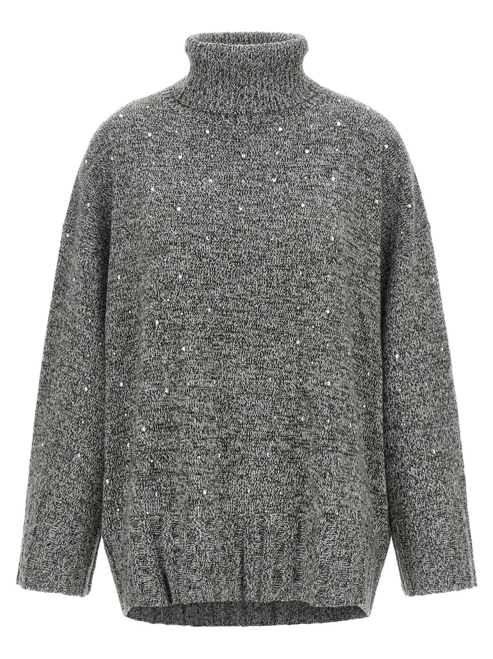 PINKO Gray Polyester Cardigan