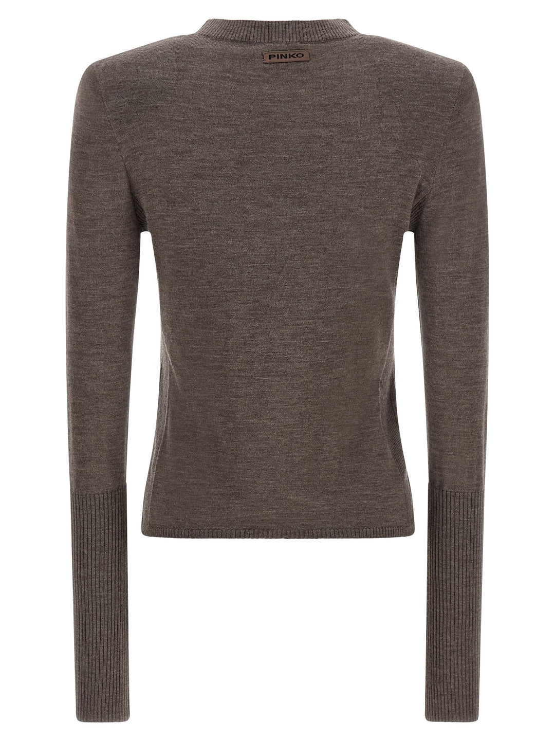 PINKO Brown Wool Cardigan