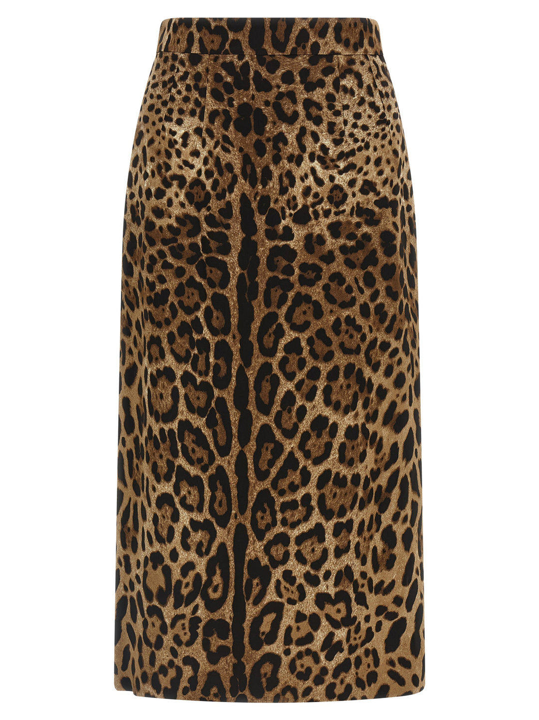 Dolce &amp; Gabbana Brown Viscose Midi Skirt