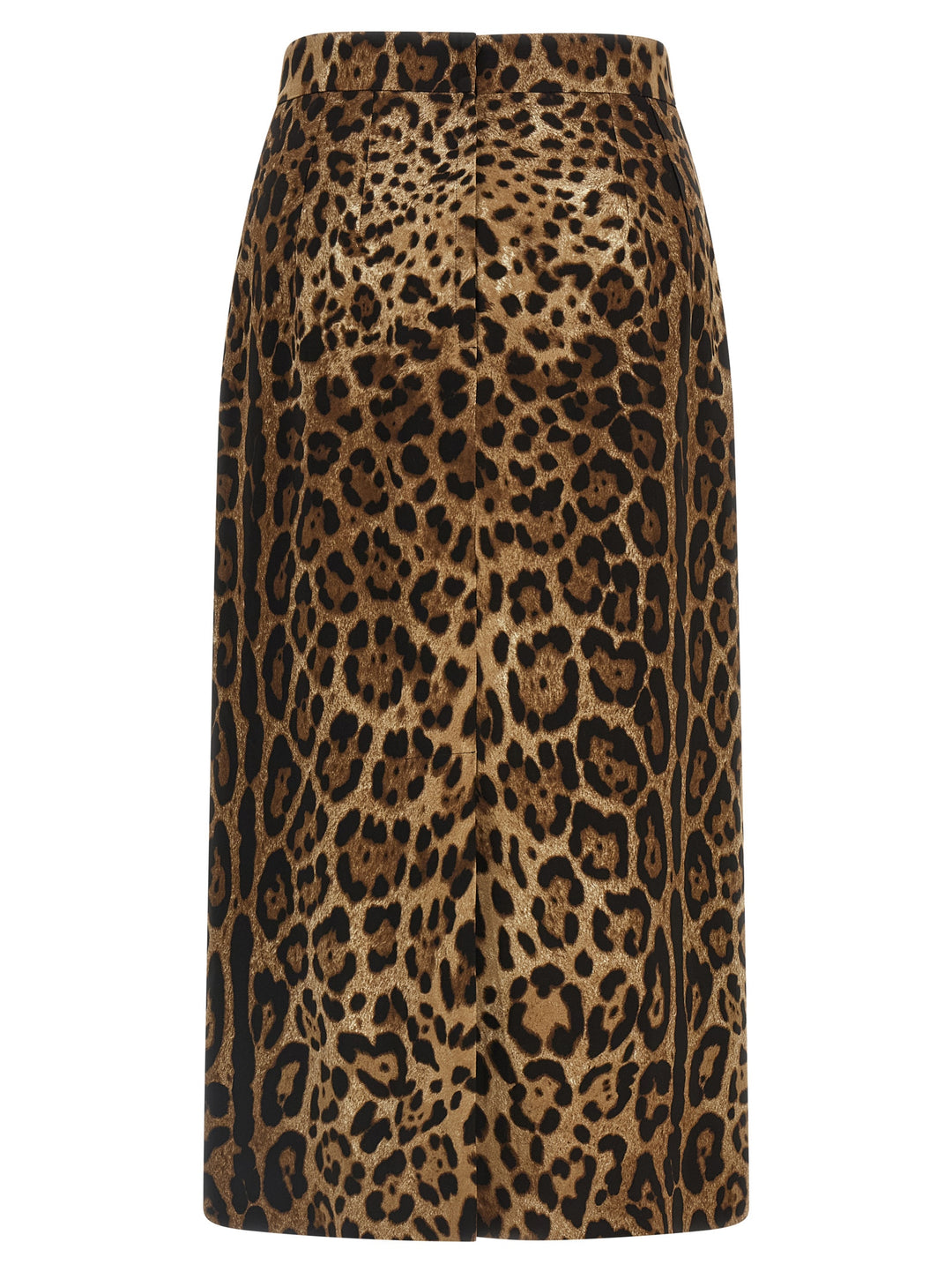 Dolce &amp; Gabbana Brown Viscose Midi Skirt