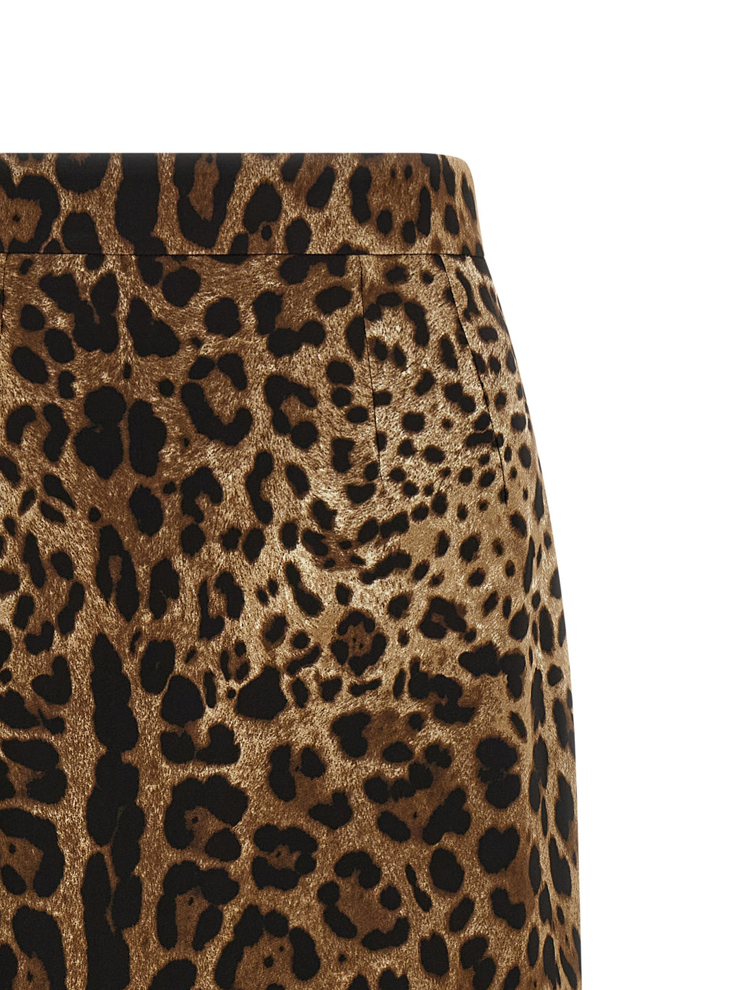 Dolce &amp; Gabbana Brown Viscose Midi Skirt