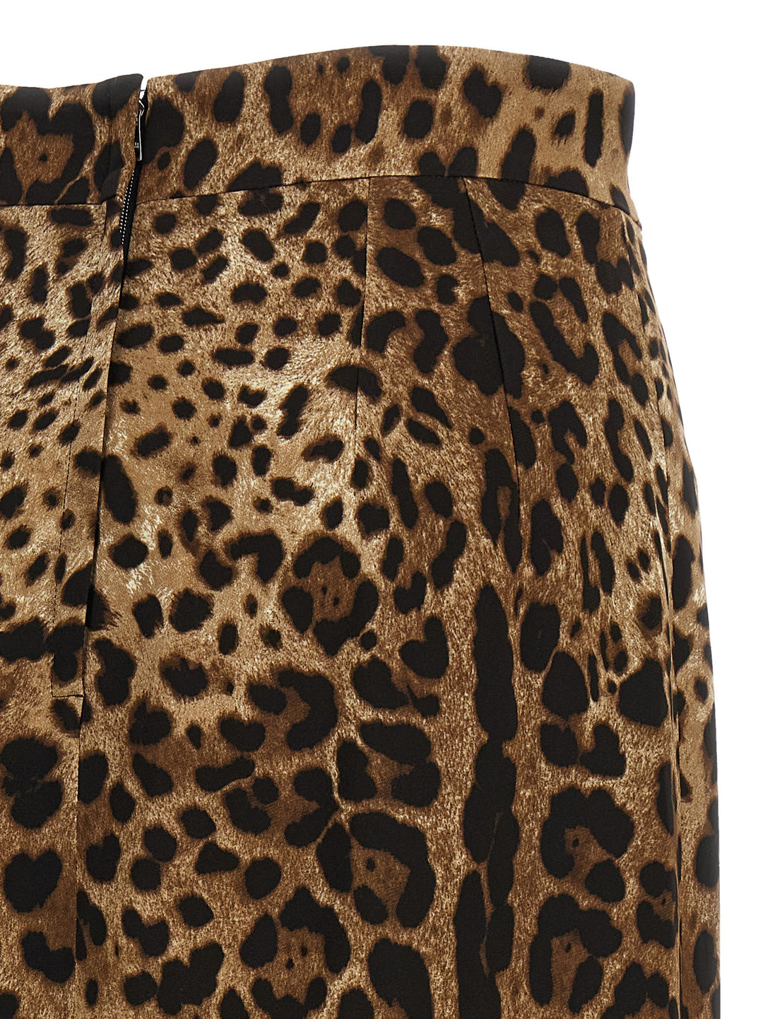 Dolce &amp; Gabbana Brown Viscose Midi Skirt