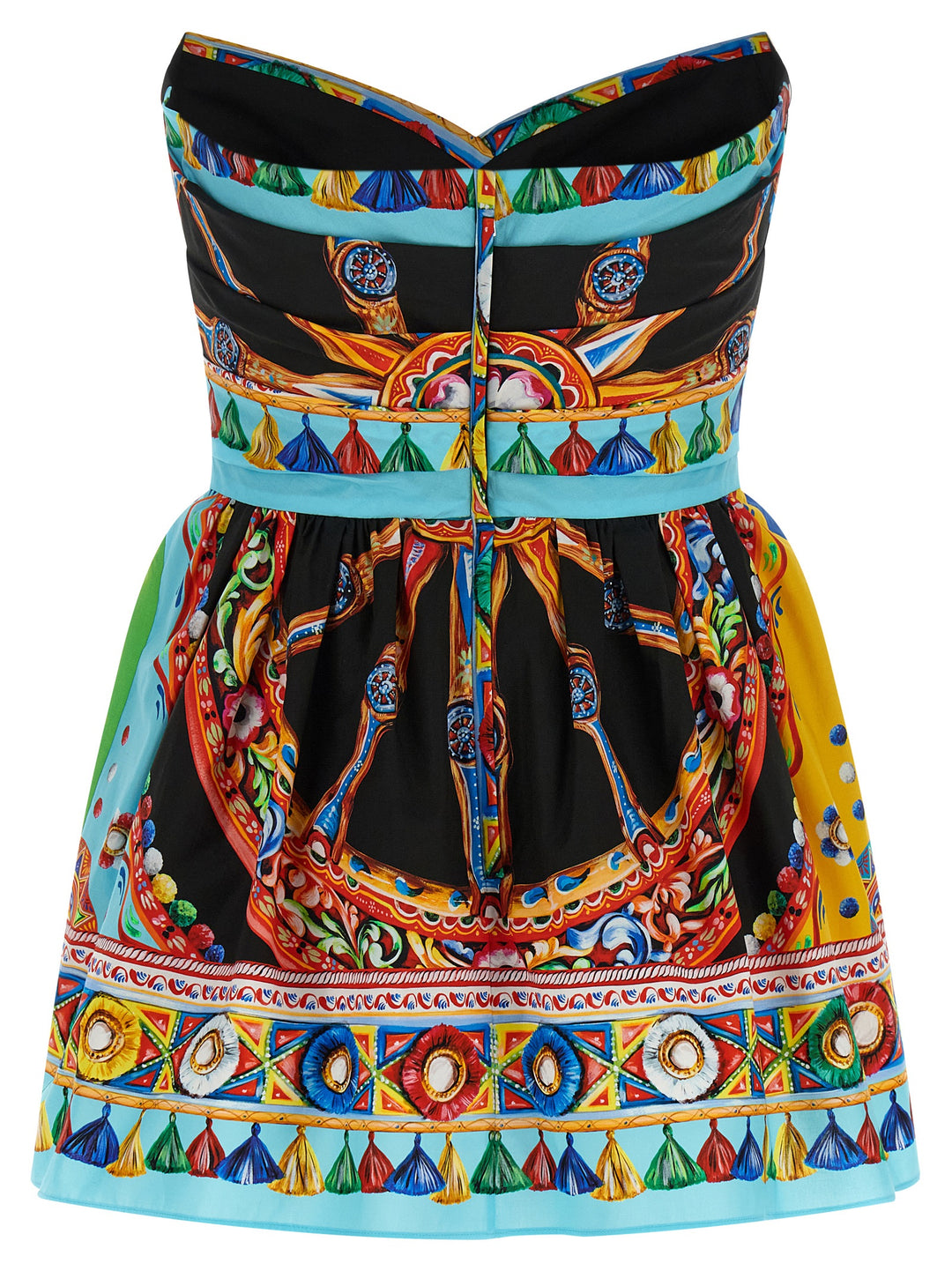 Dolce &amp; Gabbana Multicolor Cotton Short Dress