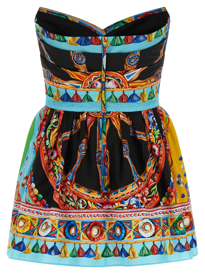 Dolce &amp; Gabbana Multicolor Cotton Short Dress