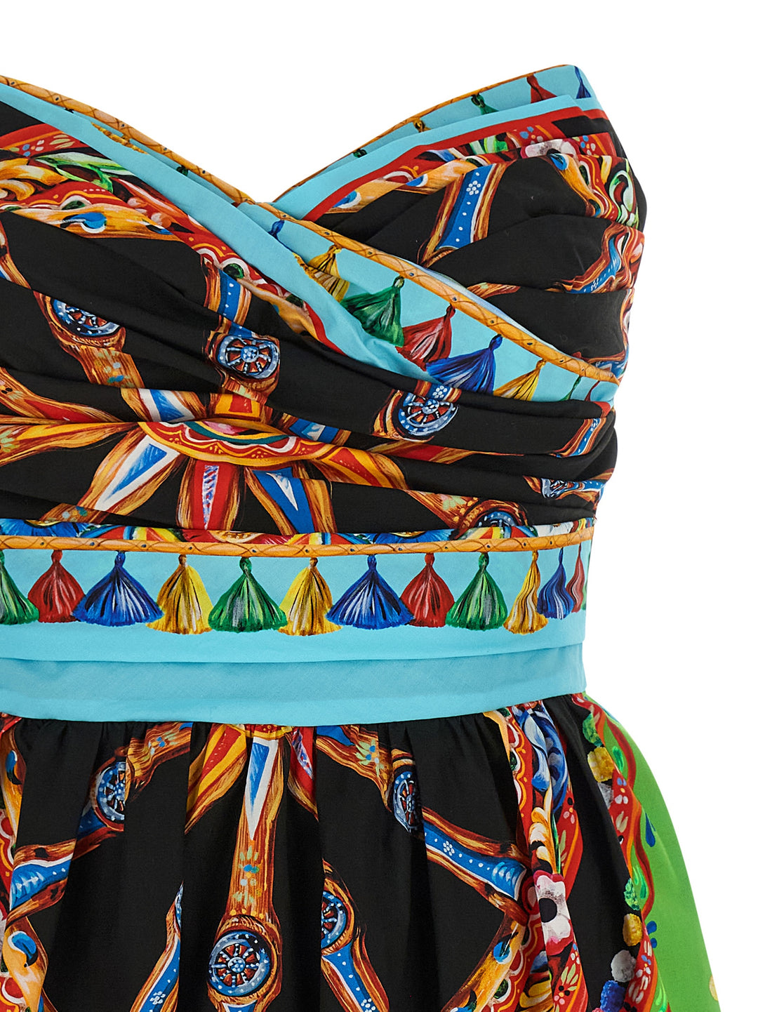 Dolce &amp; Gabbana Multicolor Cotton Short Dress