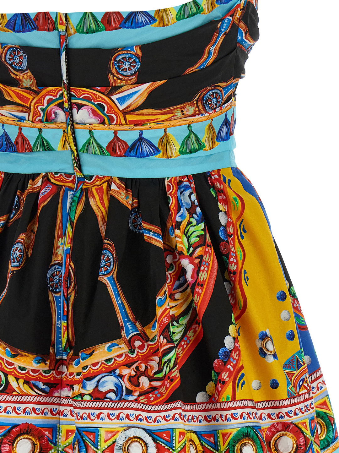 Dolce &amp; Gabbana Multicolor Cotton Short Dress