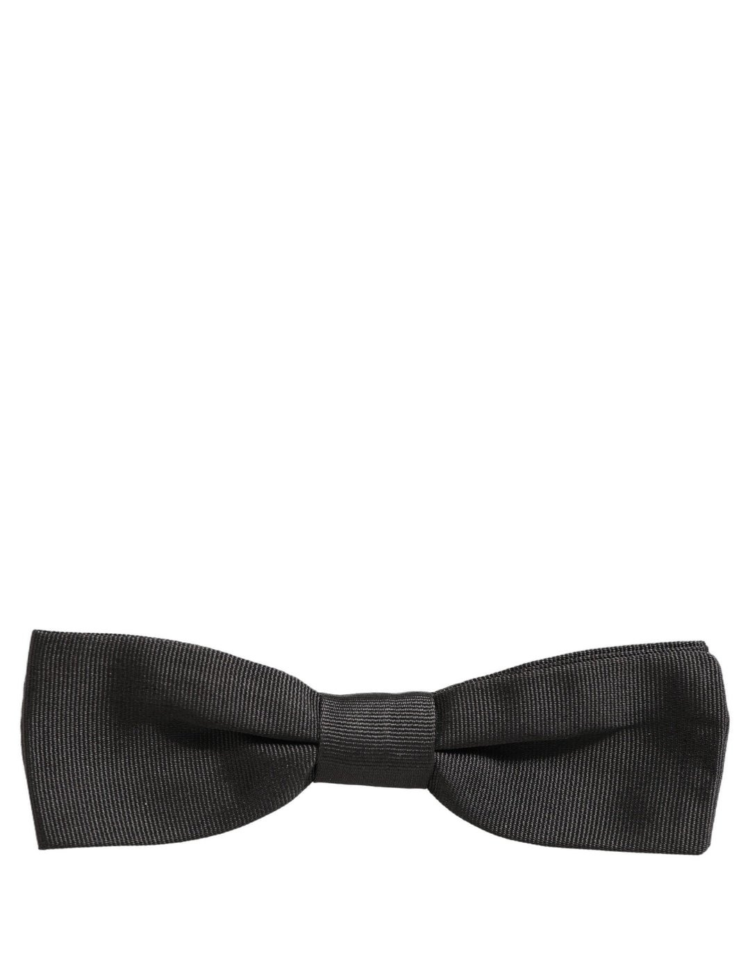 Dolce &amp; Gabbana Men Black 100% Cotton Adjustable Neck Papillon Bow Tie