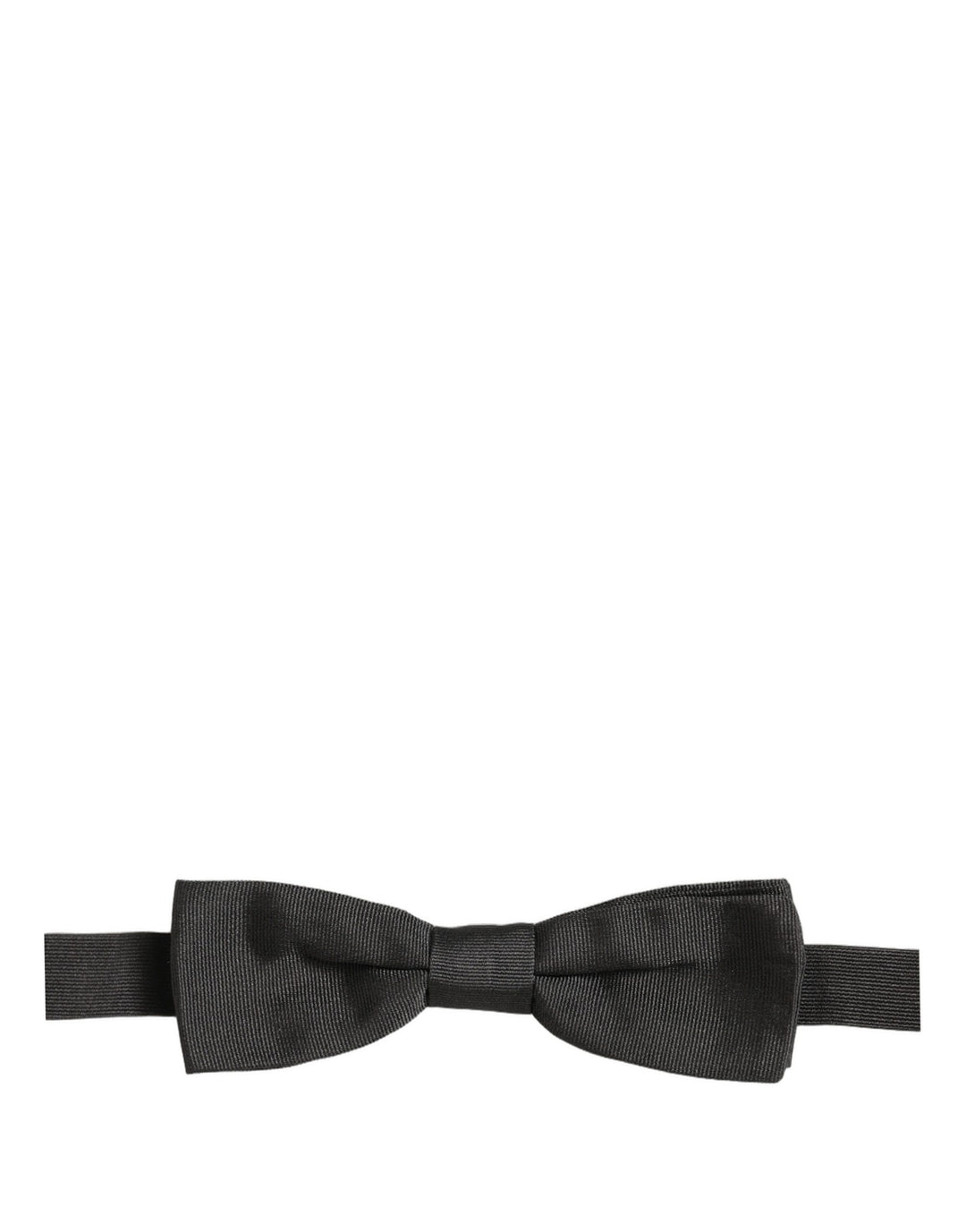 Dolce &amp; Gabbana Men Black 100% Cotton Adjustable Neck Papillon Bow Tie