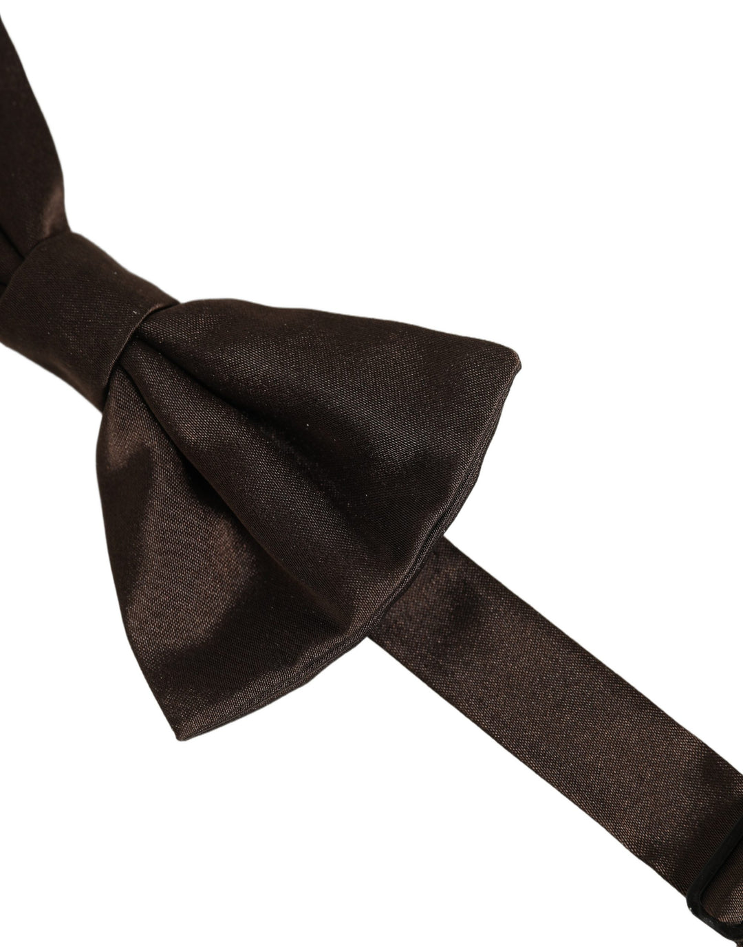 Dolce &amp; Gabbana Men Brown 100% Silk Adjustable Neck Papillon Bow Tie