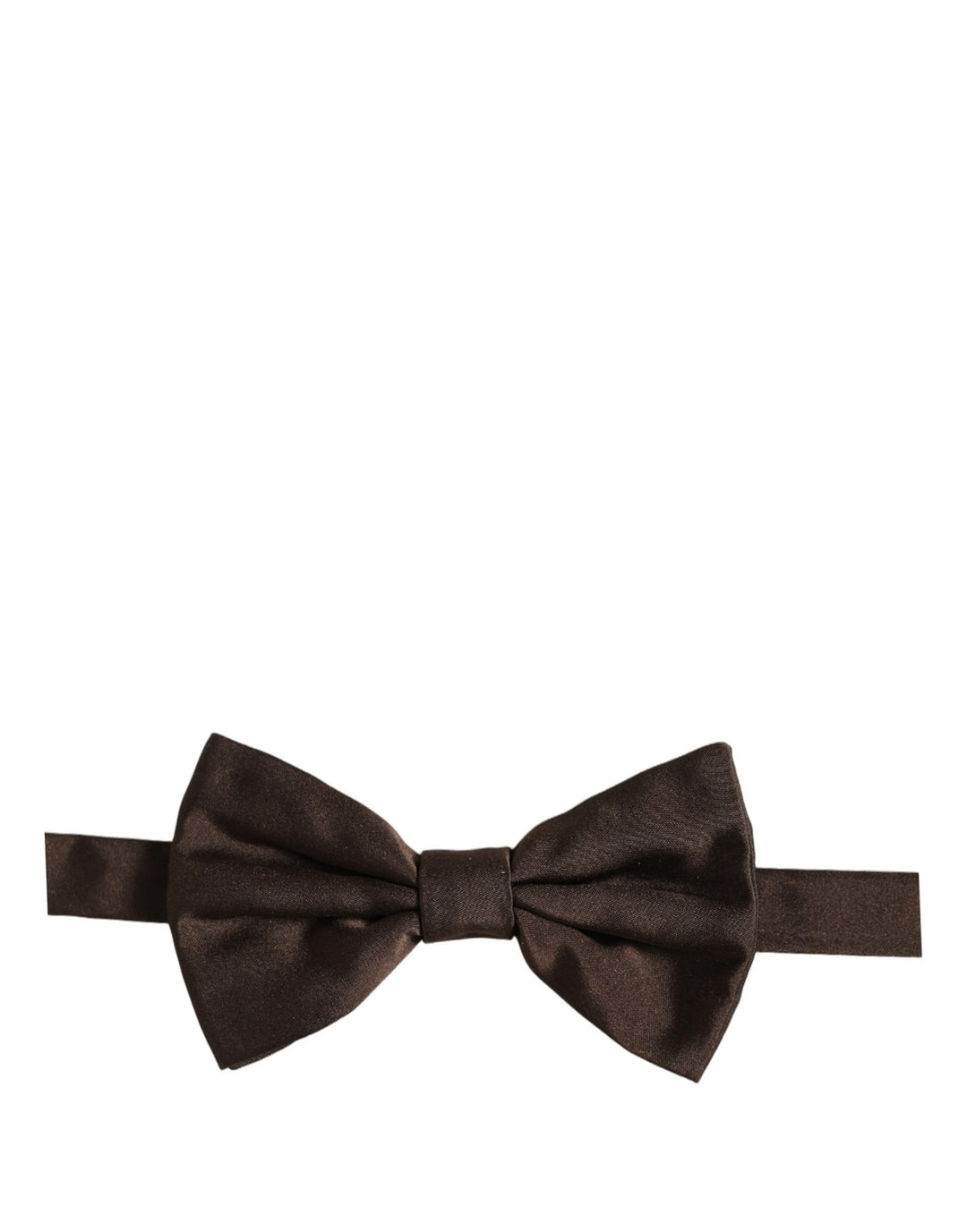 Dolce &amp; Gabbana Men Brown 100% Silk Adjustable Neck Papillon Bow Tie