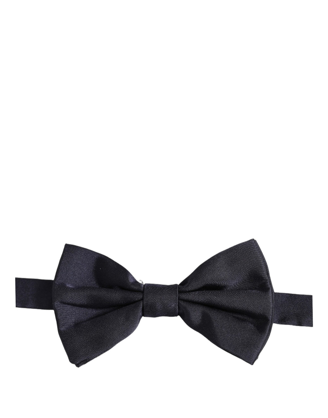 Dolce &amp; Gabbana Men Dark Blue Silk Adjustable Neck Papillon Bow Tie