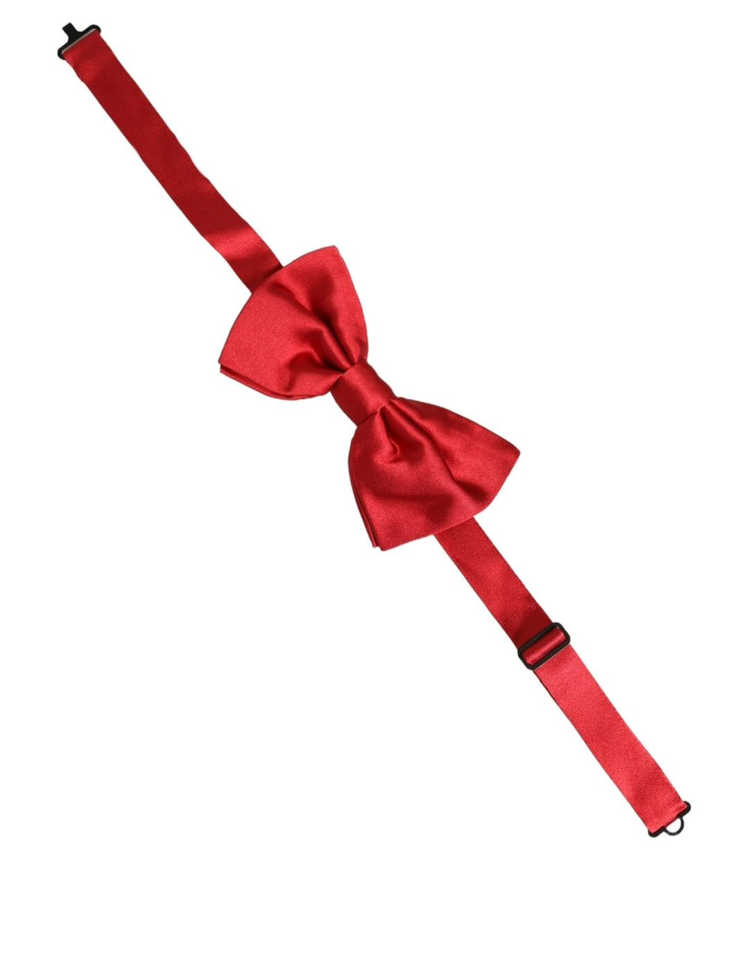 Dolce &amp; Gabbana Men Red 100% Silk Adjustable Neck Papillon Bow Tie