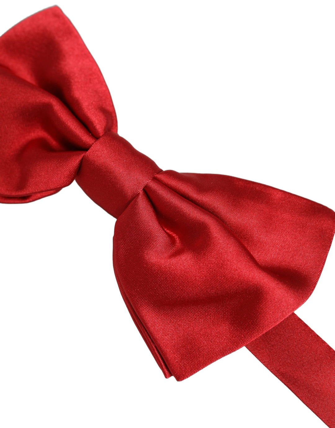 Dolce &amp; Gabbana Men Red 100% Silk Adjustable Neck Papillon Bow Tie