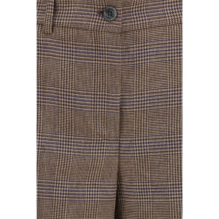 P.A.R.O.S.H. Brown Wool Oves Aries Casual Pants