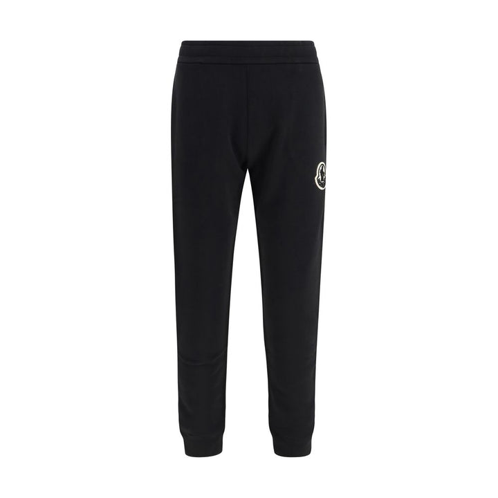 Moncler Black Cotton Athletic Pants