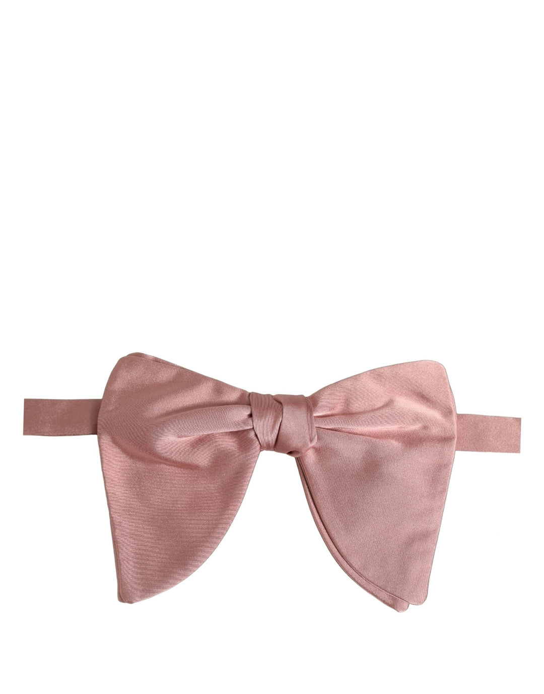 Dolce &amp; Gabbana Men Pink 100% Silk Adjustable Neck Papillon Bow Tie