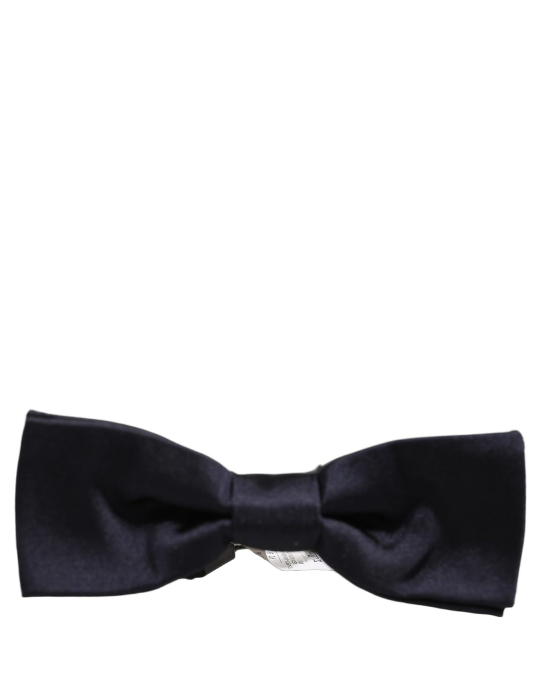 Dolce &amp; Gabbana Men Dark Blue 100% Silk Adjustable Neck Papillon Bow Tie
