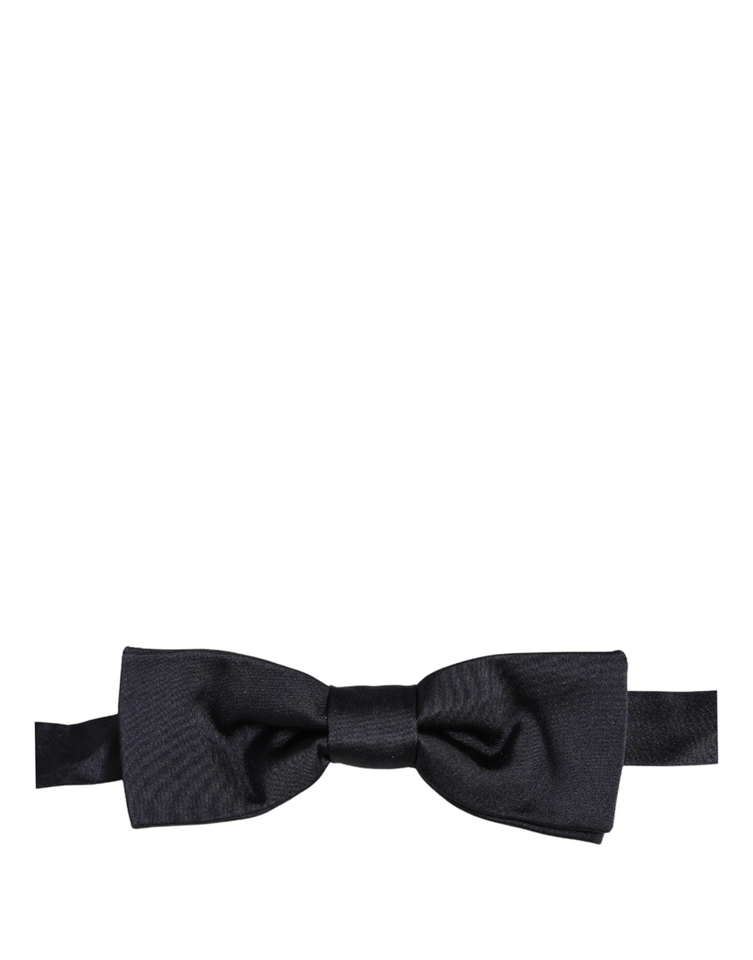 Dolce &amp; Gabbana Men Dark Blue 100% Silk Adjustable Neck Papillon Bow Tie