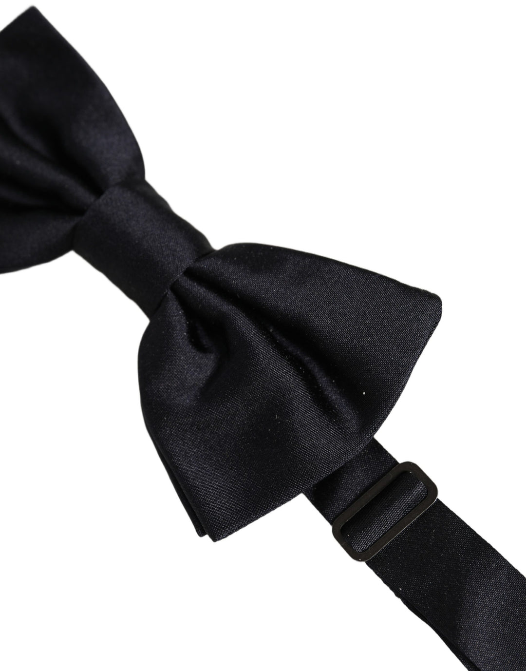 Dolce &amp; Gabbana Men Black 100% Silk Adjustable Neck Papillon Bow Tie