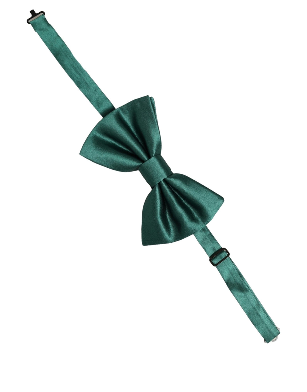 Dolce &amp; Gabbana Men Green 100% Silk Adjustable Neck Papillon Bow Tie