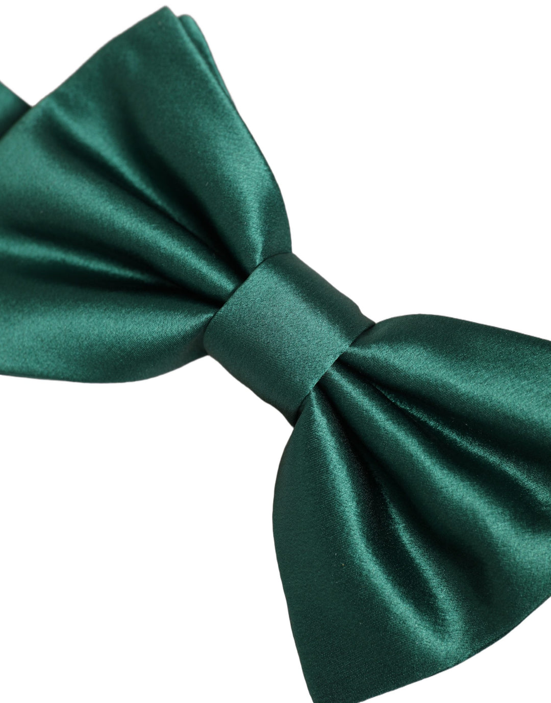 Dolce &amp; Gabbana Men Green 100% Silk Adjustable Neck Papillon Bow Tie