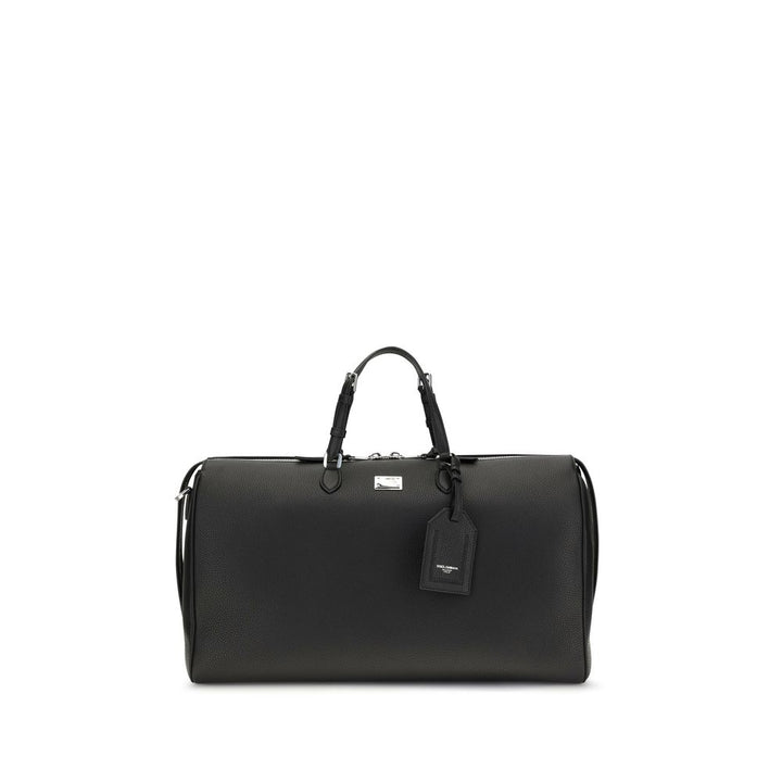Dolce &amp; Gabbana Black Calf Leather Bos Taurus Briefcase