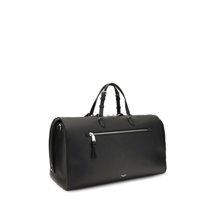 Dolce &amp; Gabbana Black Calf Leather Bos Taurus Briefcase