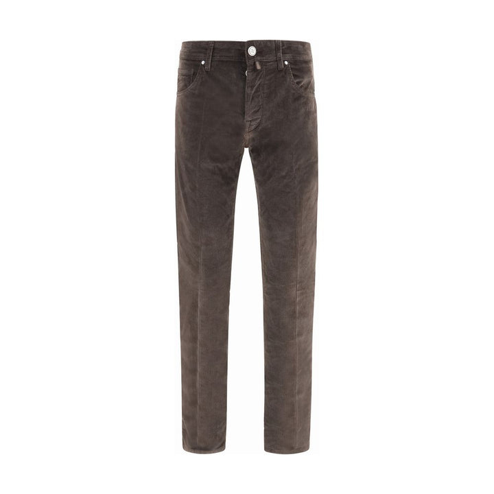 Jacob Cohen Brown Cotton Casual Pants