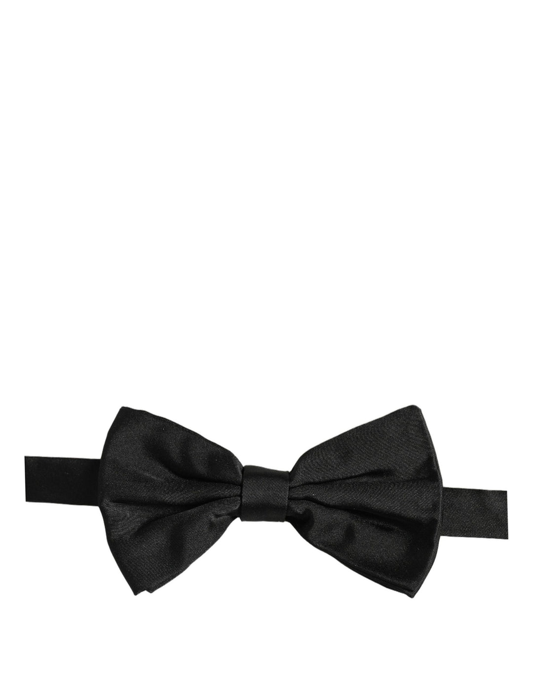 Dolce &amp; Gabbana Men Black 100% Silk Adjustable Neck Papillon Bow Tie
