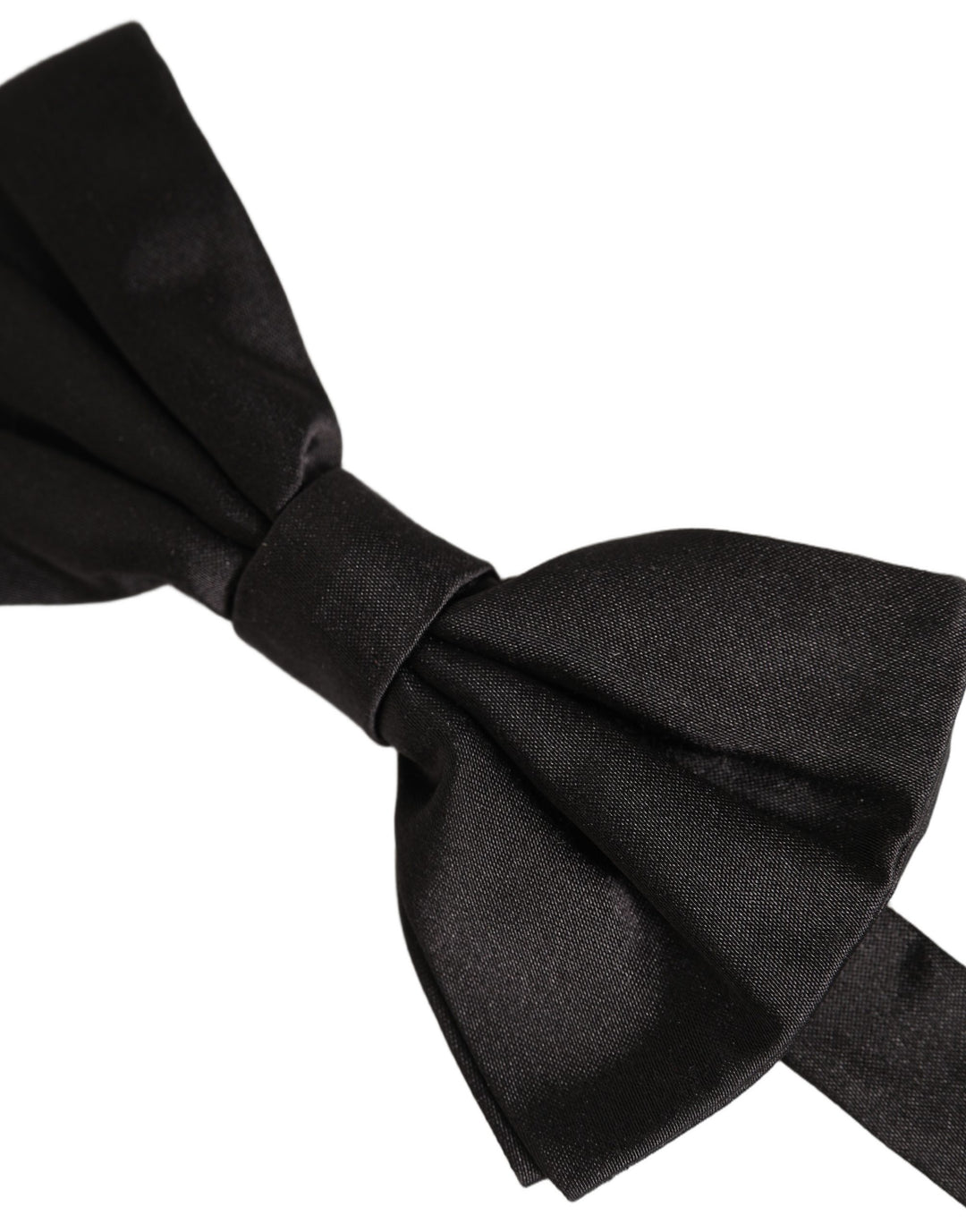 Dolce &amp; Gabbana Men Black 100% Silk Adjustable Neck Papillon Bow Tie