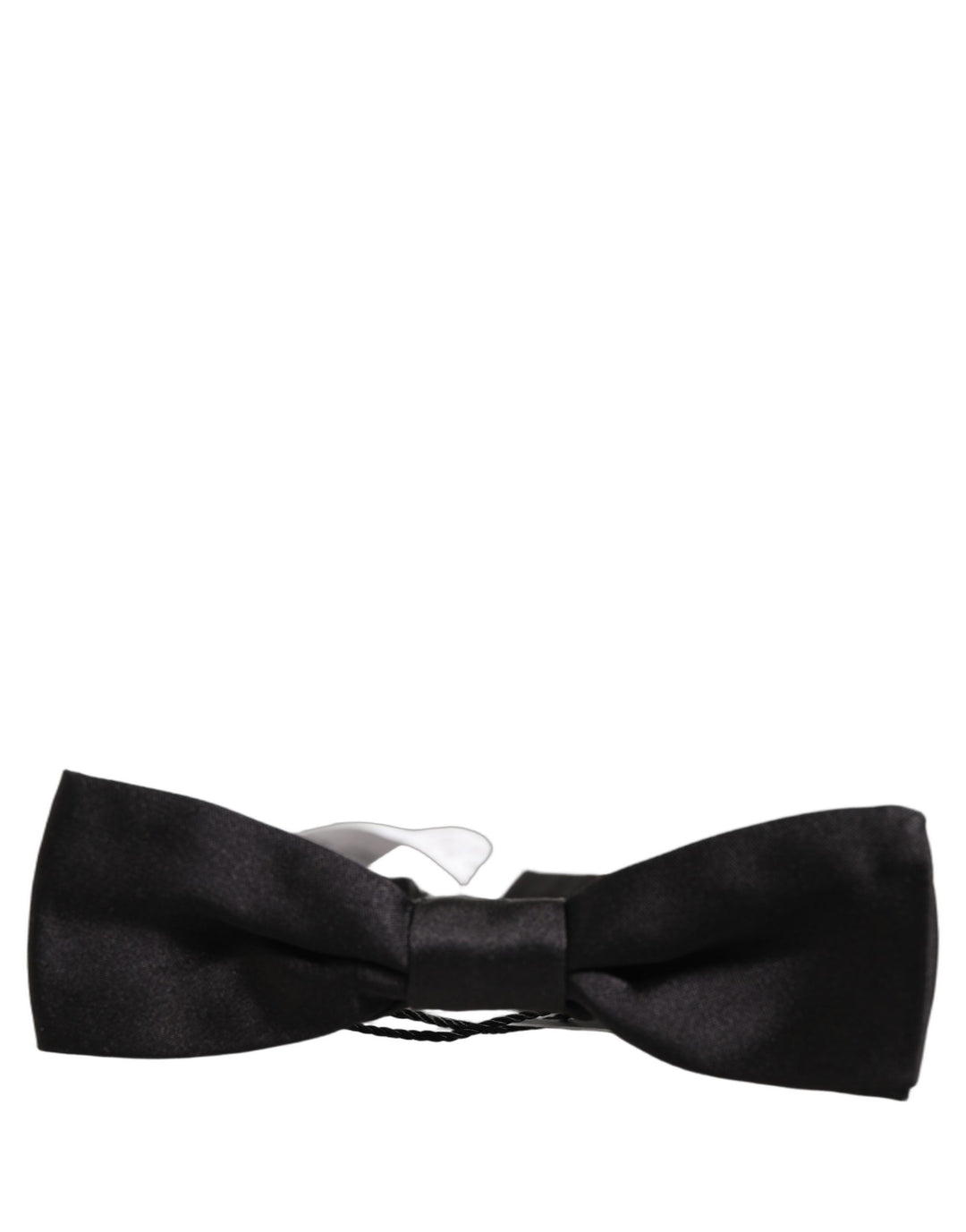 Dolce &amp; Gabbana Men Black 100% Silk Adjustable Neck Papillon Bow Tie