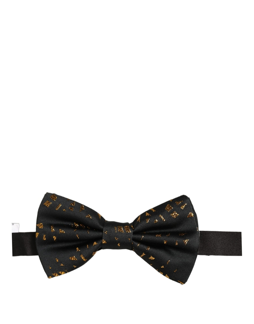 Dolce &amp; Gabbana Dark Gray Speckle Pattern Adjustable Neck Papillon Bow Tie