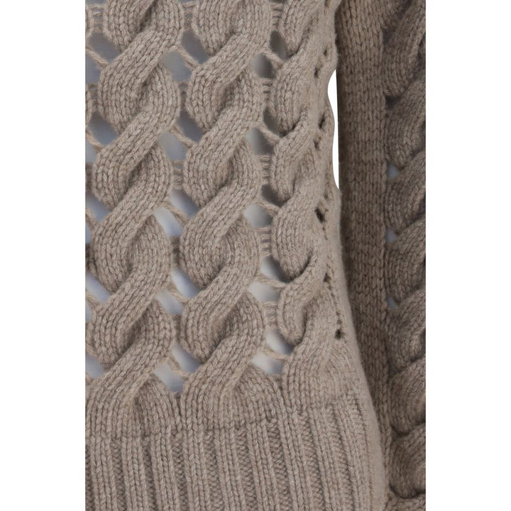 P.A.R.O.S.H. Beige Wool Oves Aries Turtleneck