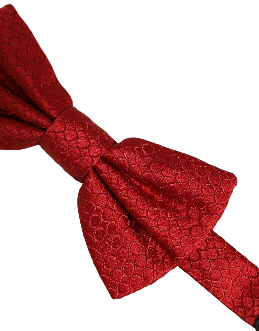 Dolce &amp; Gabbana Men Red 100% Silk Adjustable Neck Papillon Bow Tie