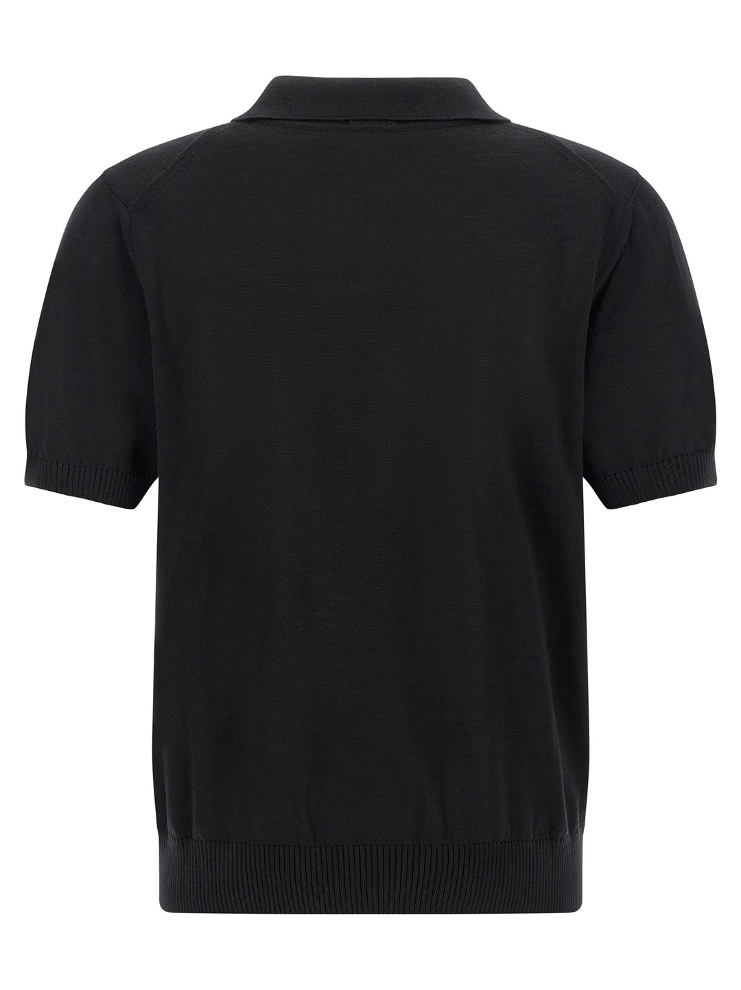 Hugo Boss Black Virgin Wool Polo Shirt