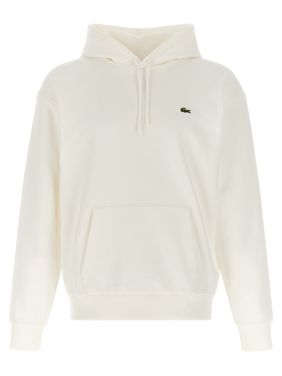 Lacoste White Cotton Sweatshirt